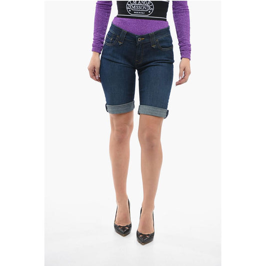 Woolrich 5 Pockets Stretch Denim Shorts