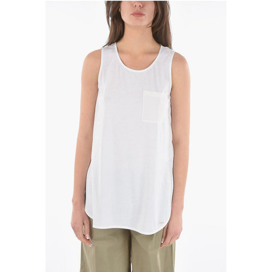 Woolrich Side Splits Oversized Top with Breast Pocket