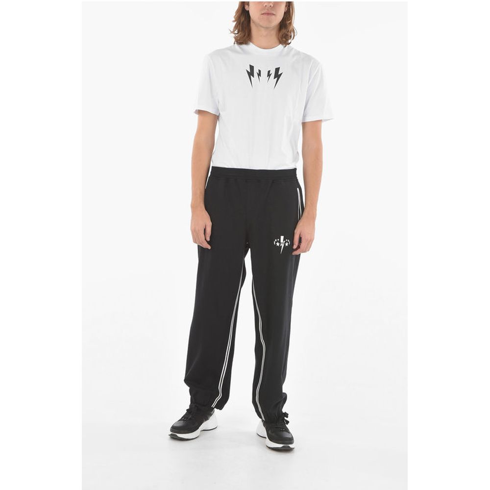 Neil Barrett JAMES HARDEN Baggy Joggers with BOLT STAR Print