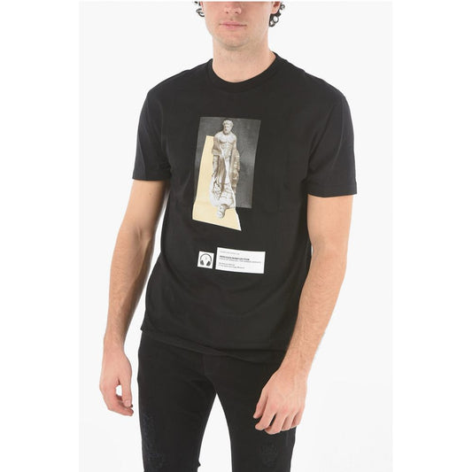 Neil Barrett Cotton HERCULES IN REFLECTION Printed T-Shirt