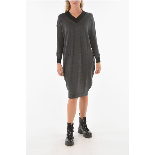 Ixos Knitted SWAPS Midi Dress with V Neckline