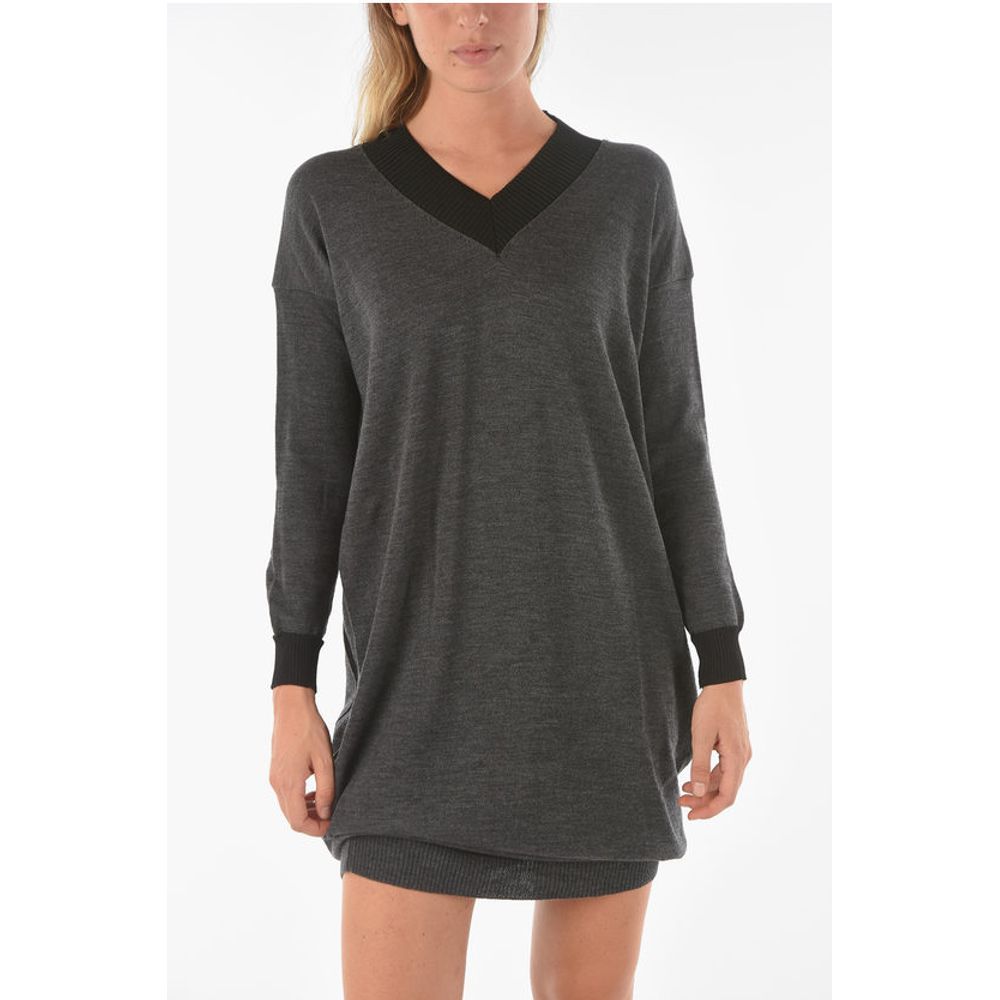 Ixos Knitted SWAPS Midi Dress with V Neckline