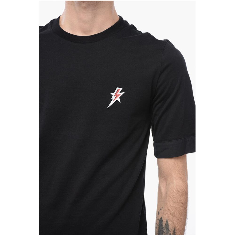 Neil Barrett Cotton TRAVEL Crew-neck T-shirt