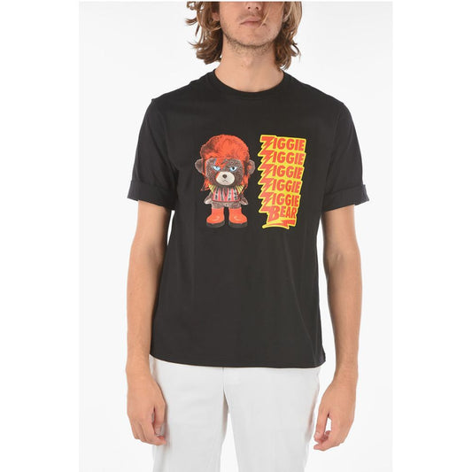 Neil Barrett Printed ZIGGIE BEAR T-shirt with Cuffed Sleeves