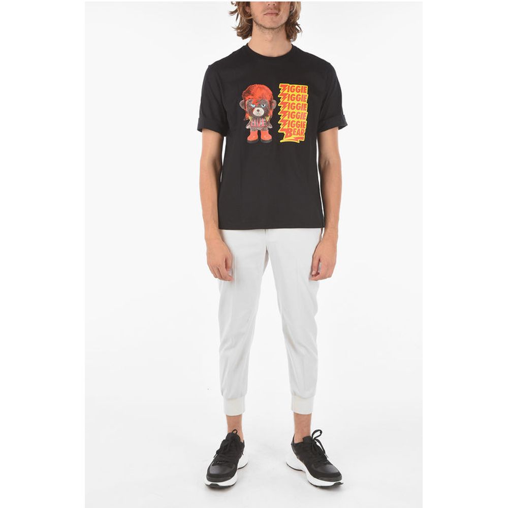 Neil Barrett Printed ZIGGIE BEAR T-shirt with Cuffed Sleeves
