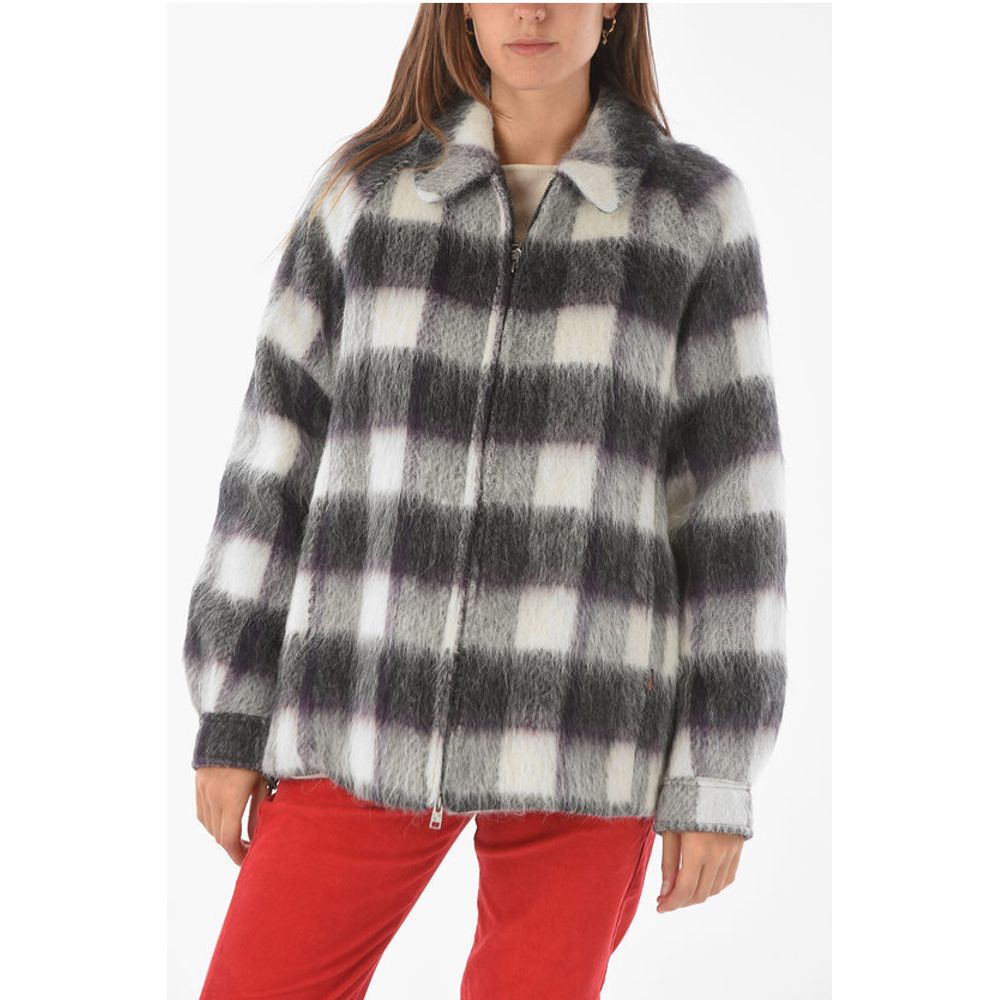 Woolrich Two-Tone Tartan Motif Overshirt with zip Closure