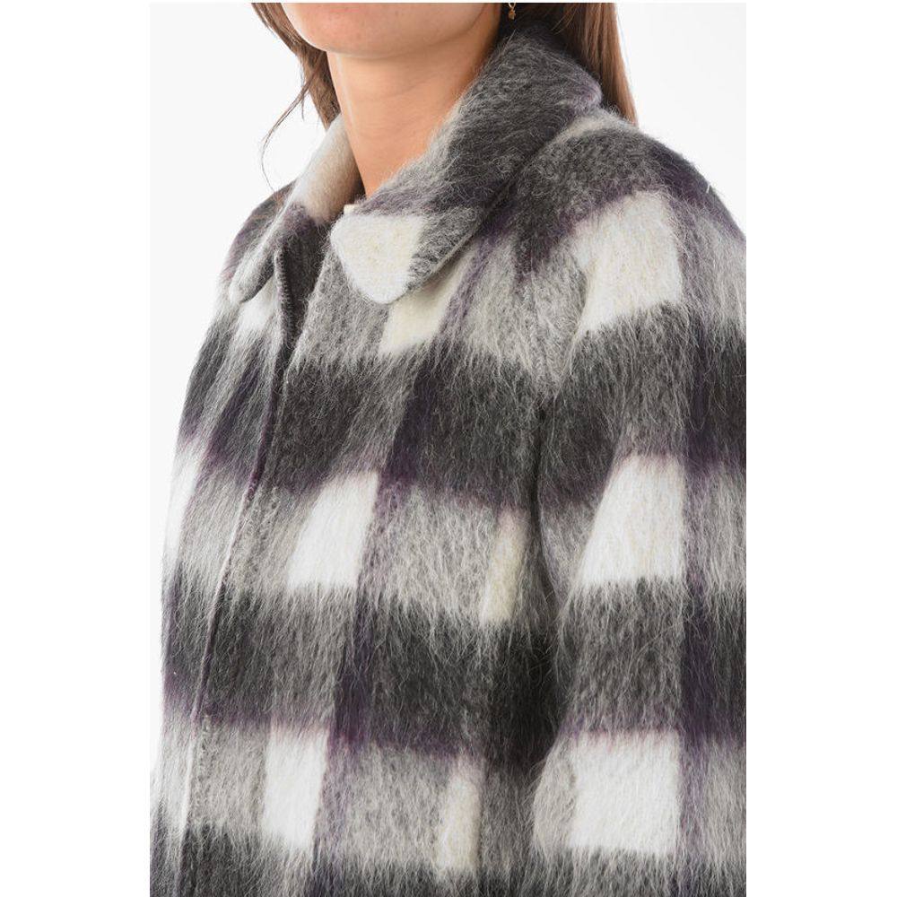 Woolrich Two-Tone Tartan Motif Overshirt with zip Closure