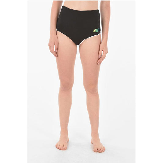 Diesel Printed Logo High Waisted Bikini Slip