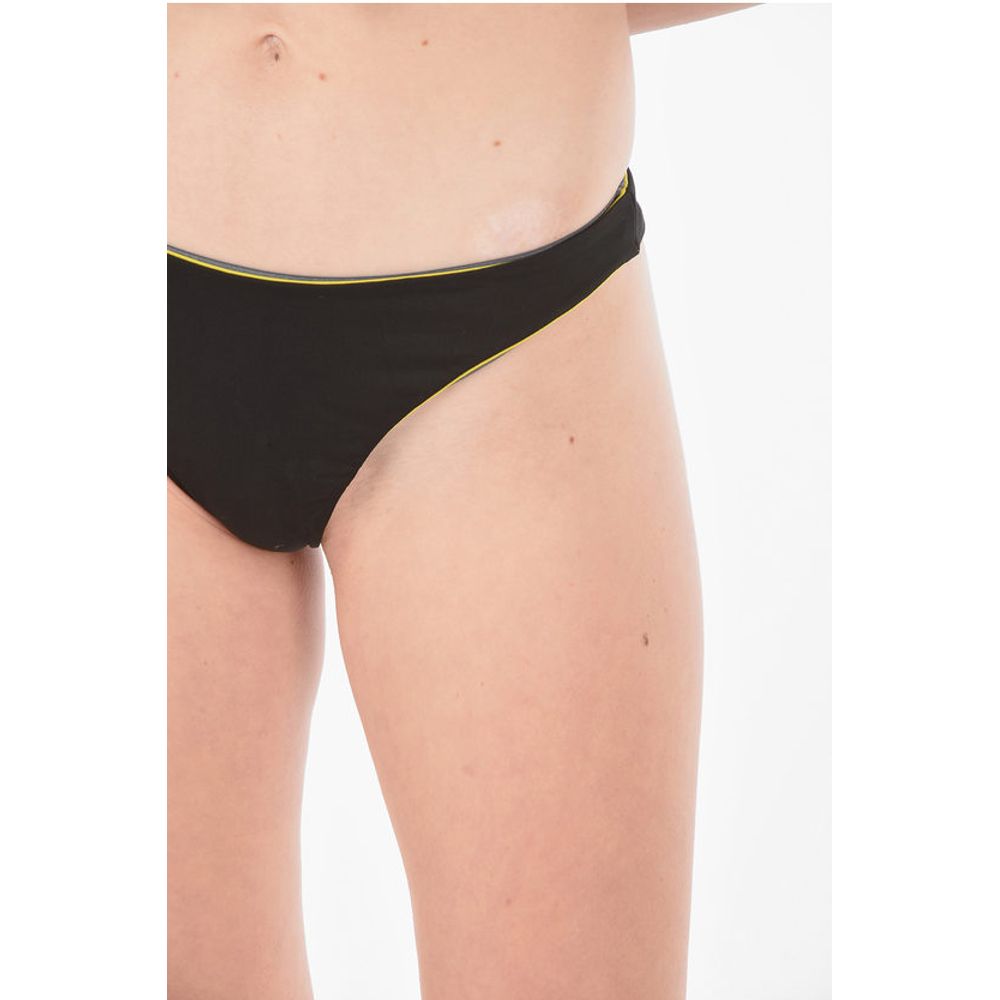 Diesel Printed Logo High-cut Bikini Slip