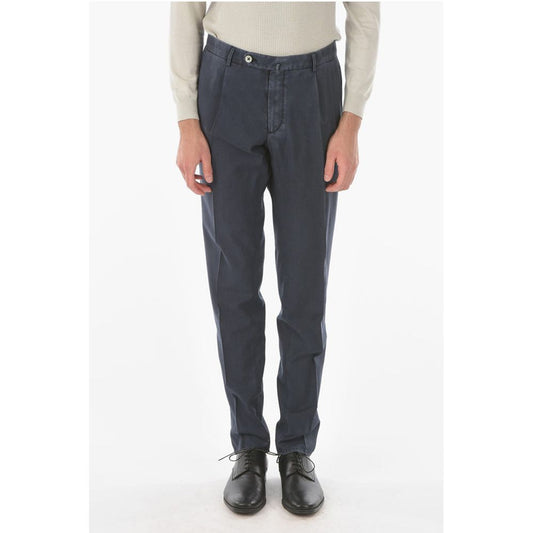 Corneliani Virgin Wool Single-pleated Pants