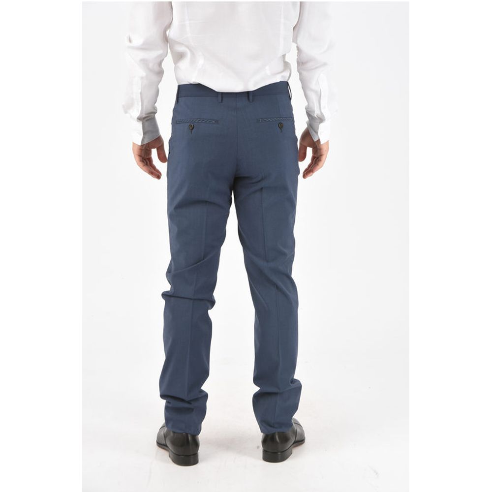 Corneliani Stretched Virgin Wool ACADEMY Slack Pants