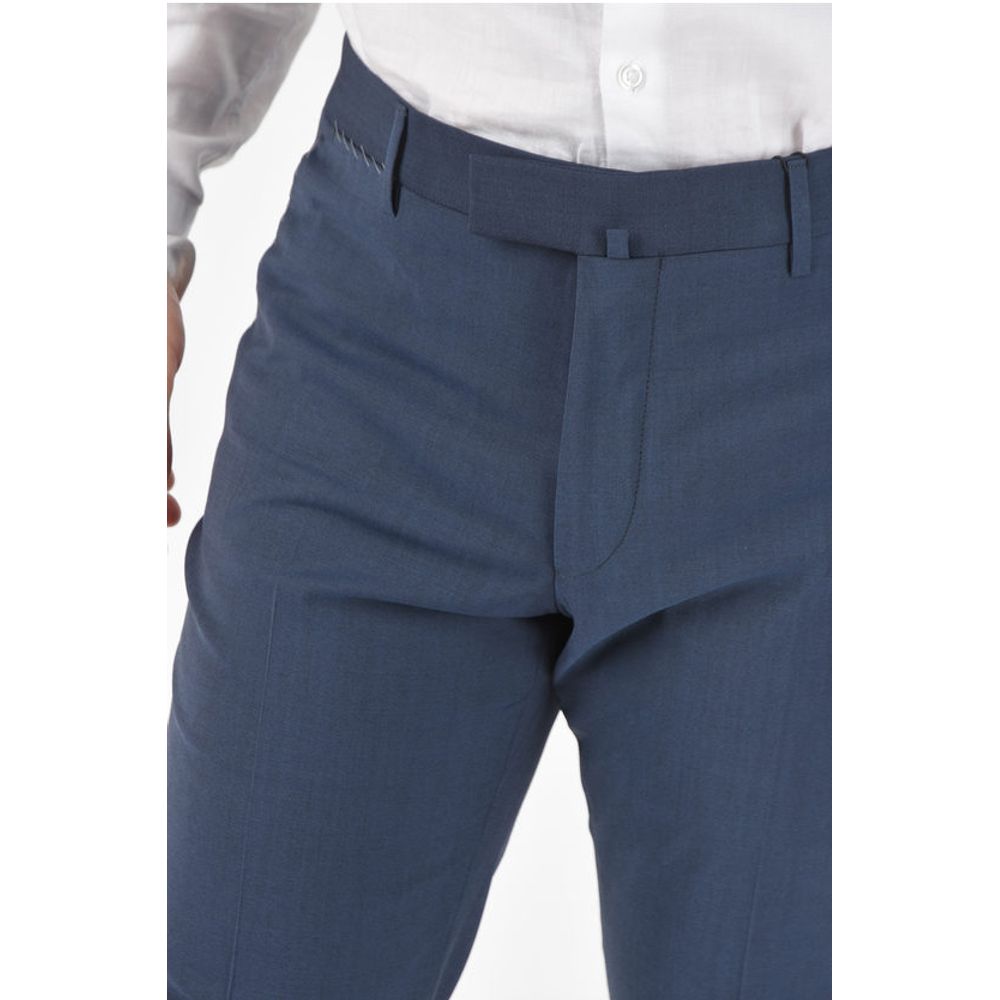 Corneliani Stretched Virgin Wool ACADEMY Slack Pants