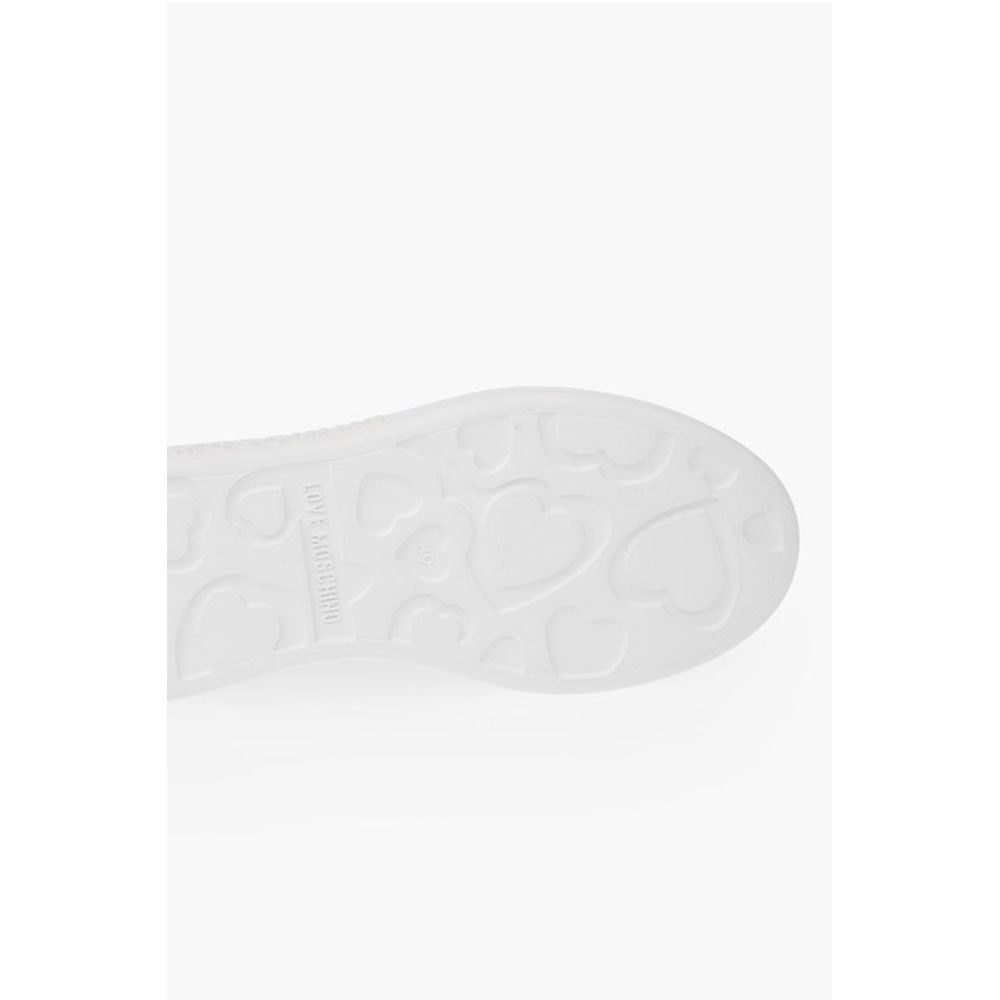 Moschino LOVE shaded sock high top sneakers with embroidery logo
