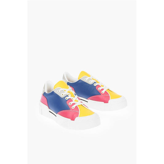 Moschino LOVE Leather Sneakers TEXTURE50 with Logo