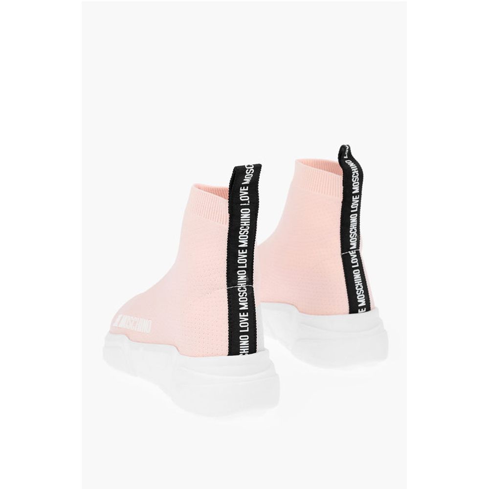Moschino LOVE Sock High-top Sneakers GOMMA35 with Logo