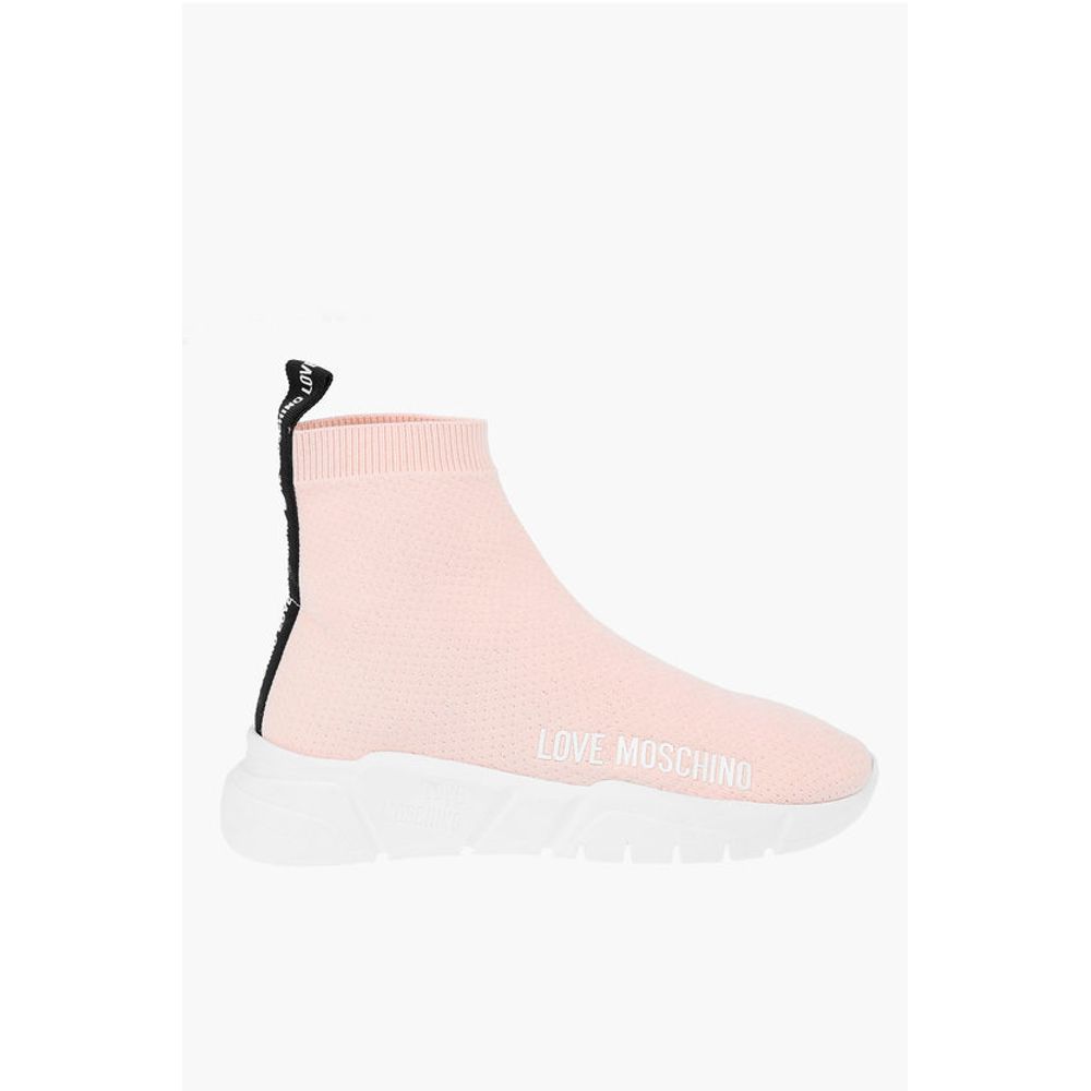 Moschino LOVE Sock High-top Sneakers GOMMA35 with Logo