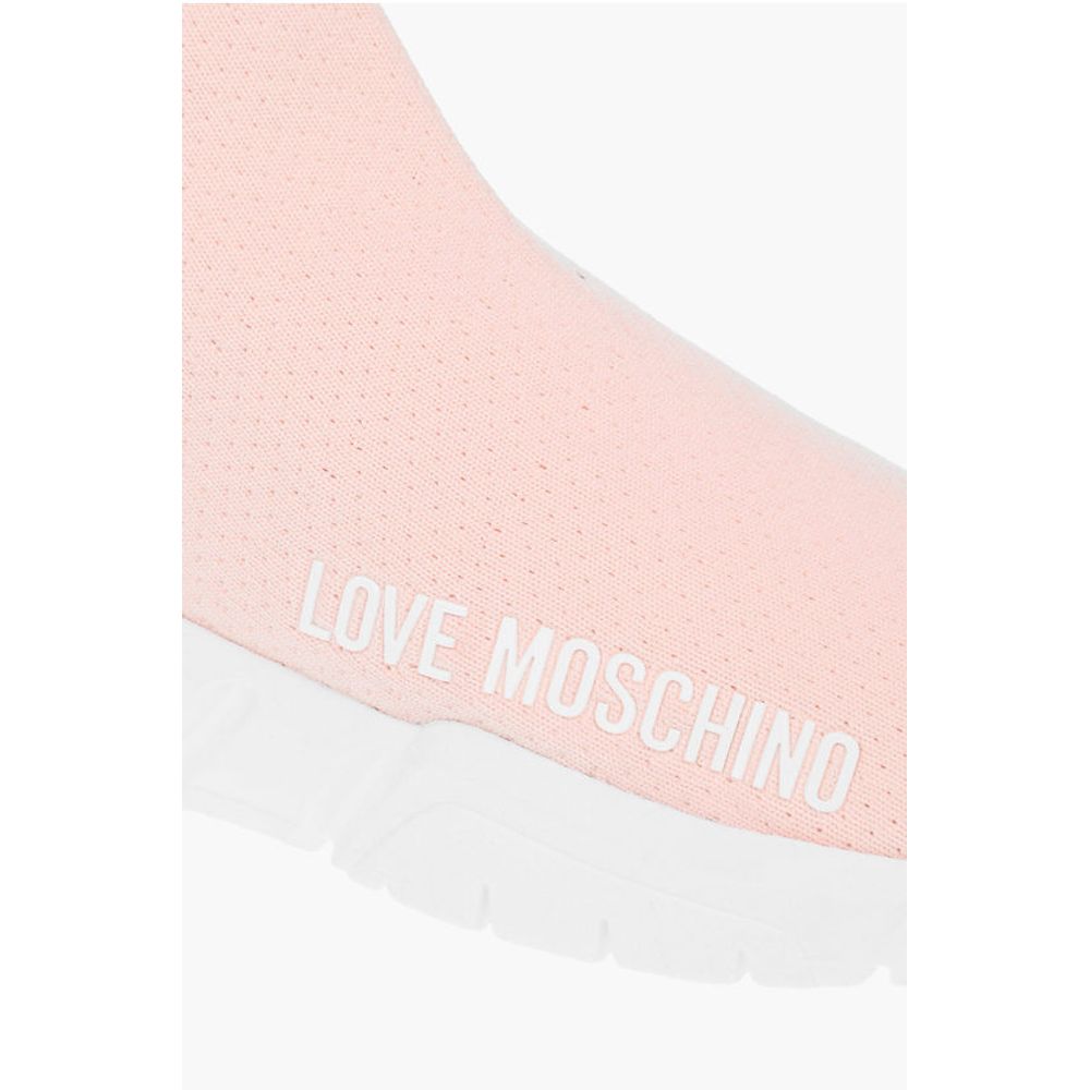 Moschino LOVE Sock High-top Sneakers GOMMA35 with Logo
