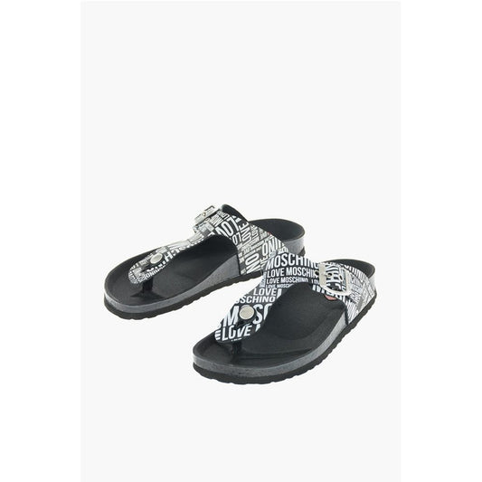 Moschino LOVE MOSCHINO all over logo printed two tone BIRKI30 thong s