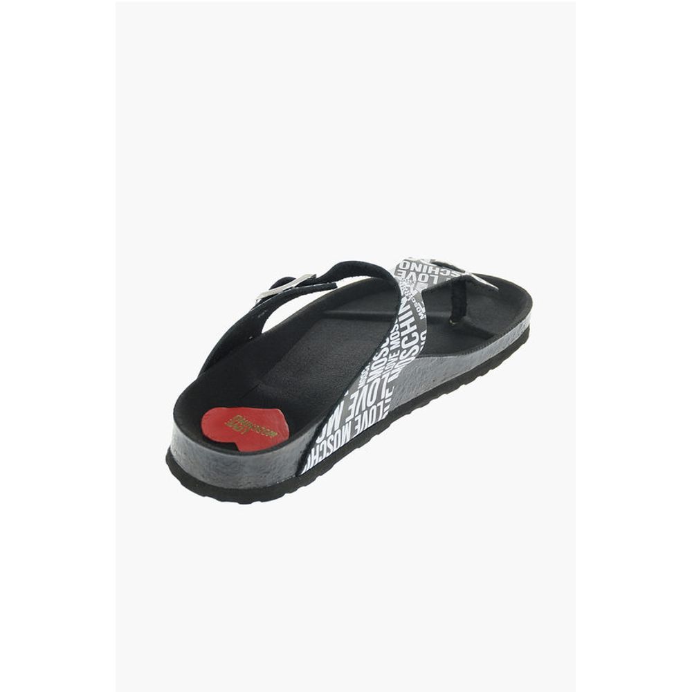 Moschino LOVE MOSCHINO all over logo printed two tone BIRKI30 thong s