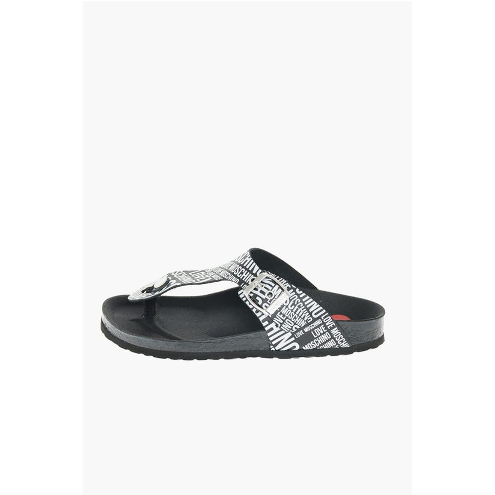 Moschino LOVE MOSCHINO all over logo printed two tone BIRKI30 thong s