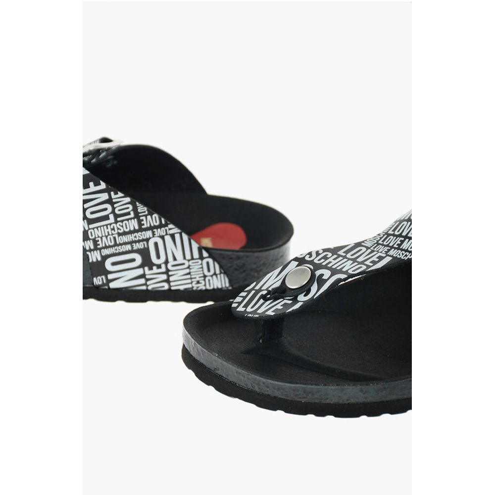 Moschino LOVE MOSCHINO all over logo printed two tone BIRKI30 thong s