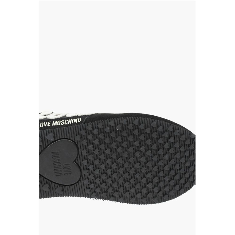 Moschino LOVE embroidered logo WALK 25 sneakers with suede details
