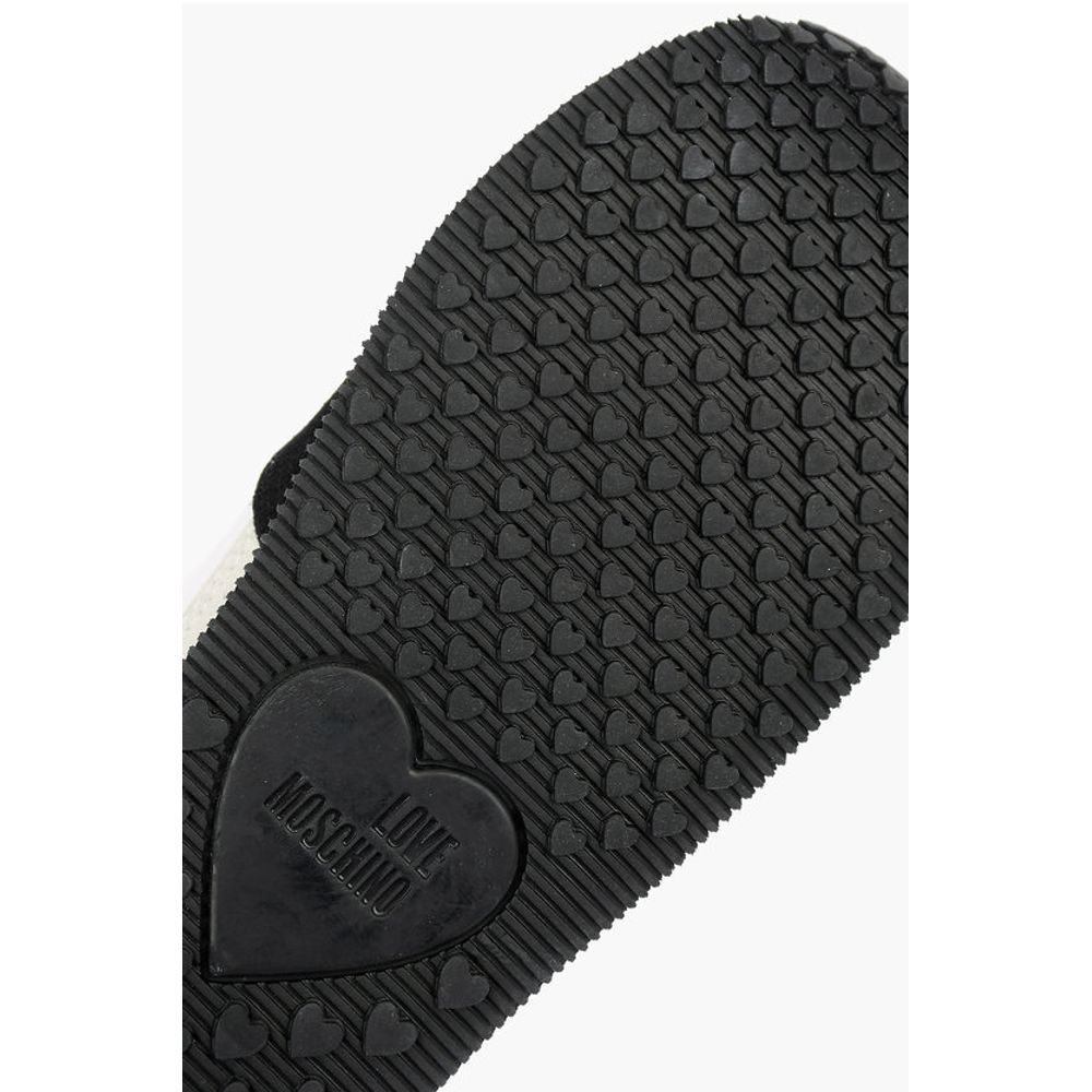 Moschino LOVE suede leather and fabric sneakers