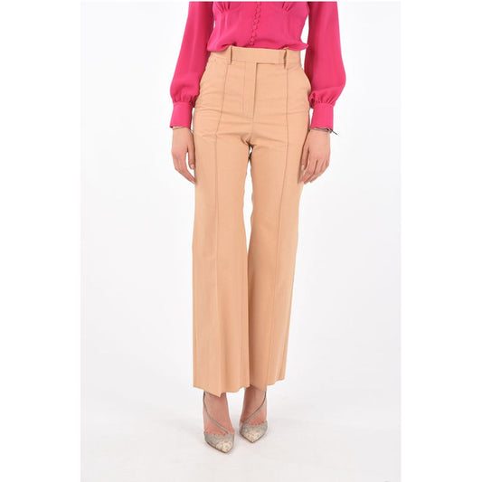 Super Blond Front Pleated FLARED Cotton Pants