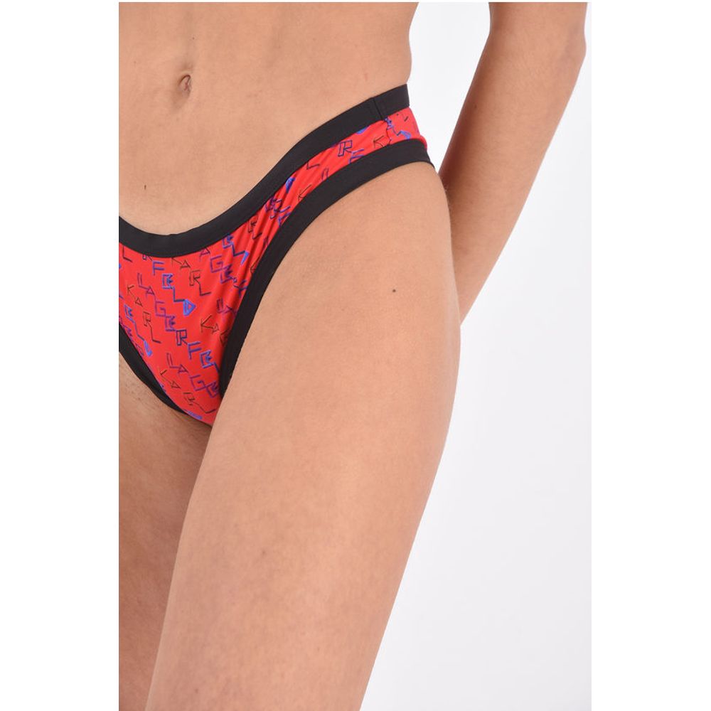 Karl Lagerfeld printed hipster bikini bottom