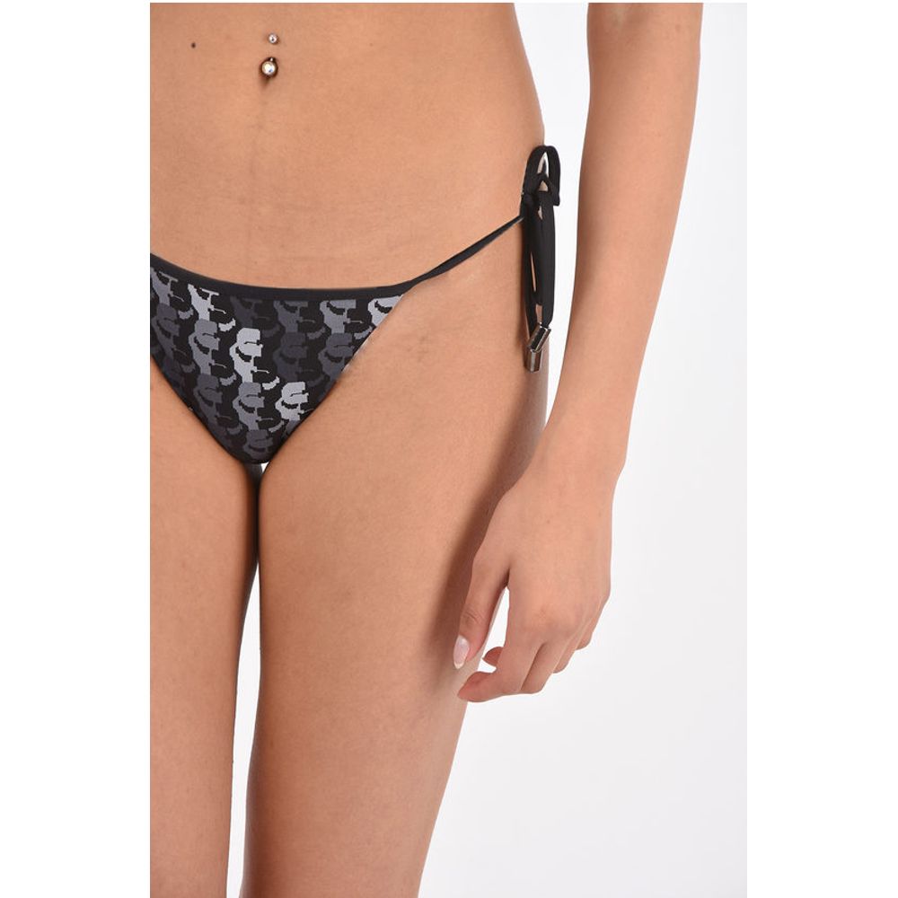 Karl Lagerfeld All Over Printed Tie Side Bikini Bottom