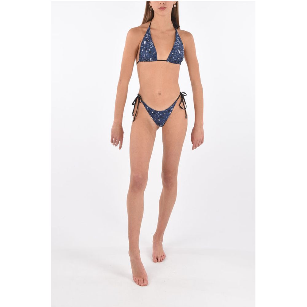 Karl Lagerfeld printed triangle bikini top