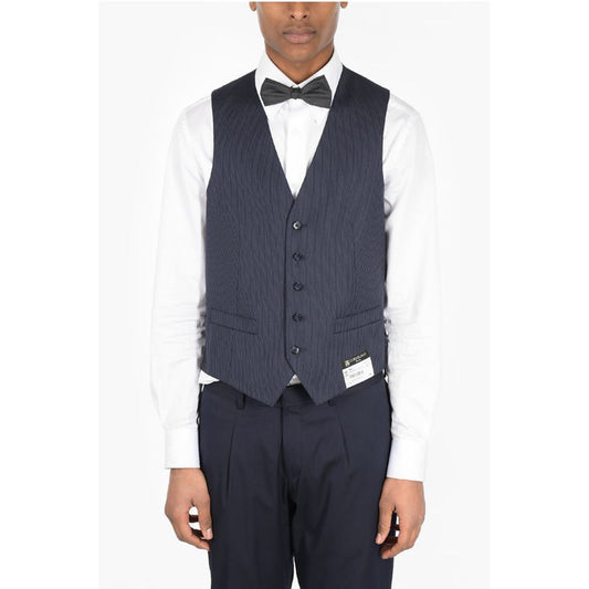 Corneliani Pinstriped LEADER Virgin Wool Vest