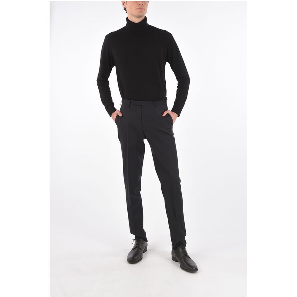 Corneliani TREND Virgin Wool Pants with Pleat