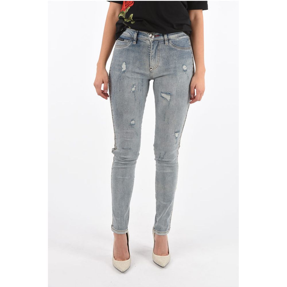 Philipp Plein vintage effect BY THE ROAD High Waist Jegging