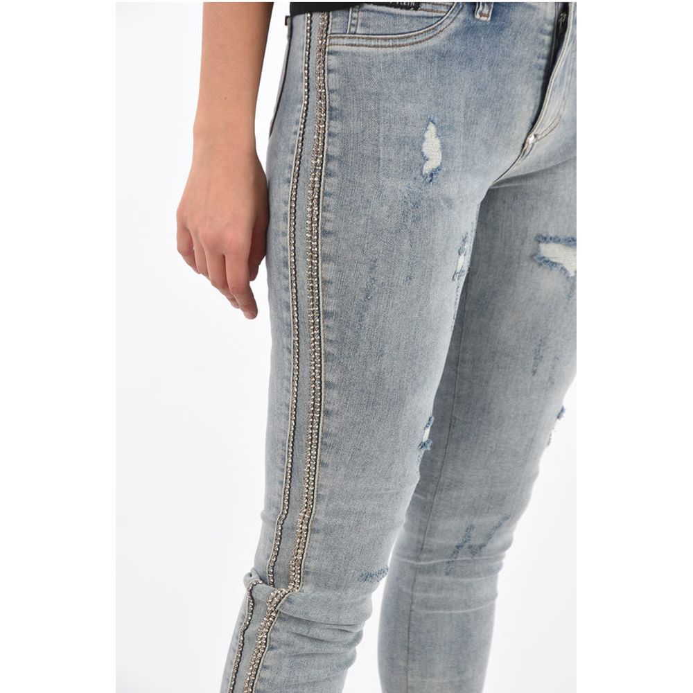 Philipp Plein vintage effect BY THE ROAD High Waist Jegging