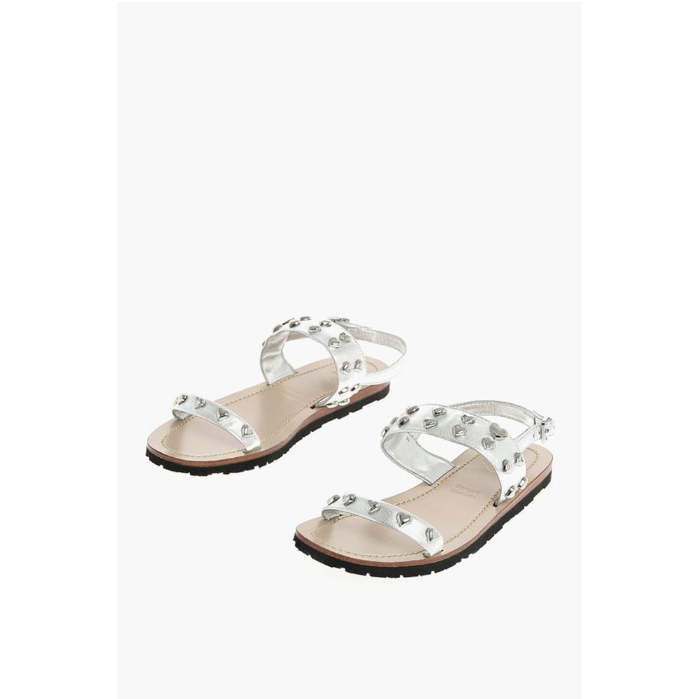 Moschino LOVE Leather Studded Sandal