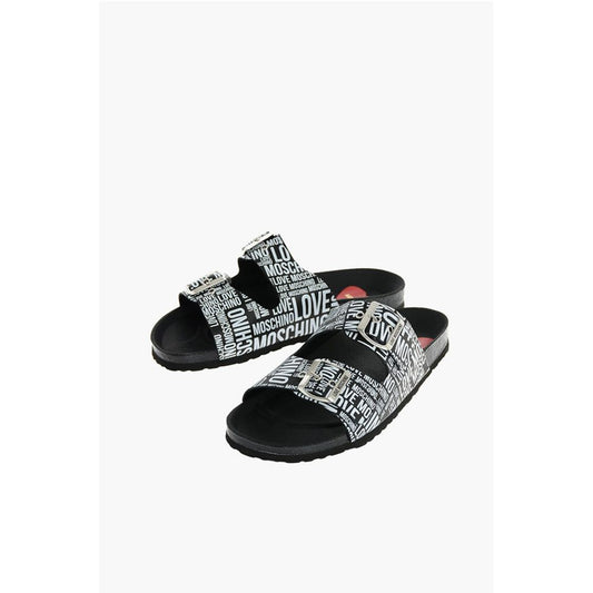 Moschino LOVE Leather Printed Sandal