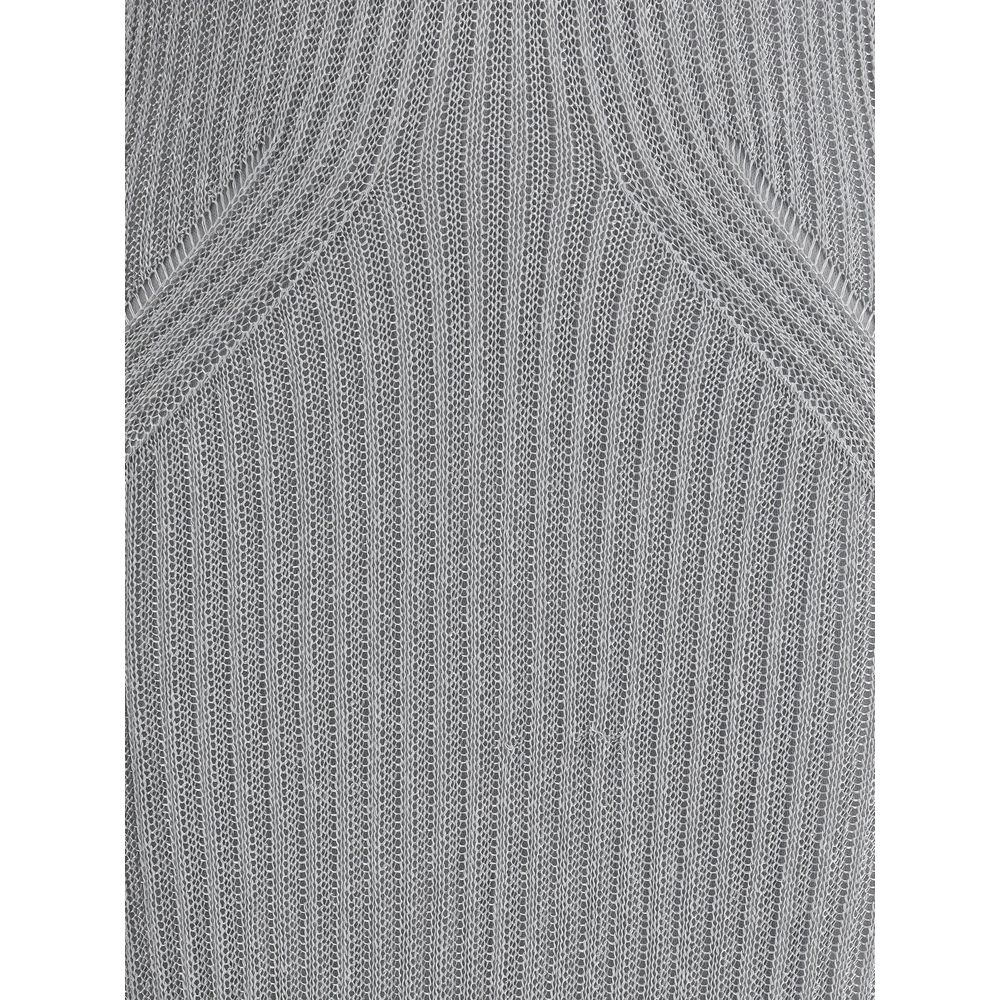 PINKO Metallic knit long Dress