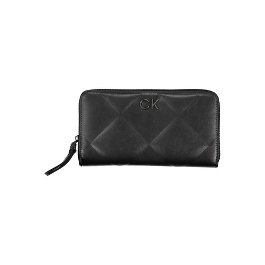 Calvin Klein Elegantna črna denarnica RFID z logotipom