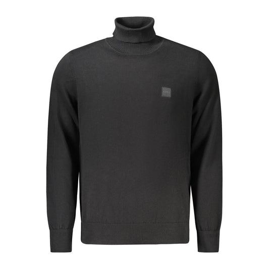 Hugo Boss Moški pulover iz črne volne