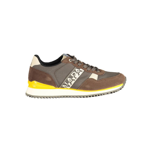 Napapijri Brown Polyester Sneaker