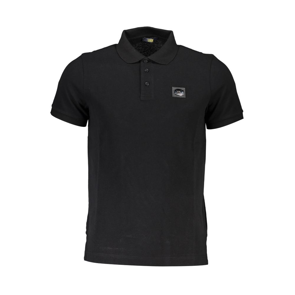 Cavalli Class Črna bombažna moška polo majica