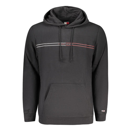 Tommy Hilfiger Moški pulover iz črnega bombaža
