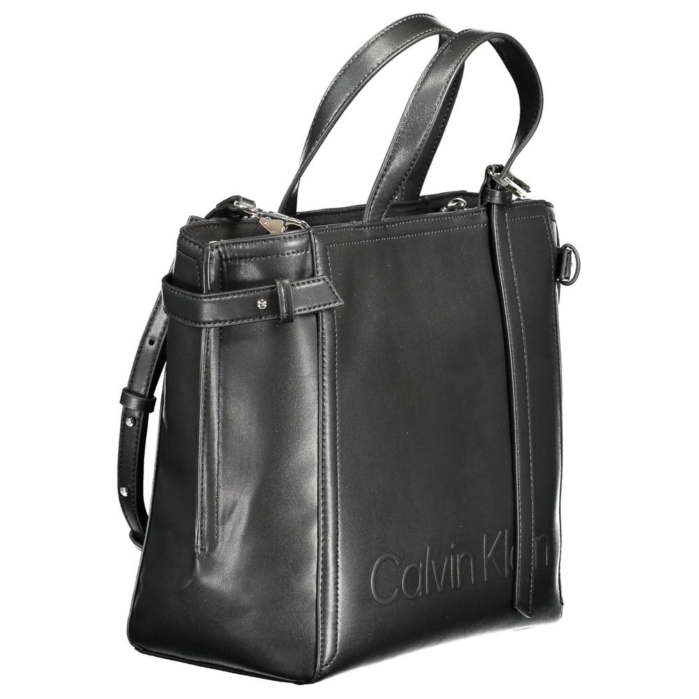 Calvin Klein Črna poliester ženska torbica