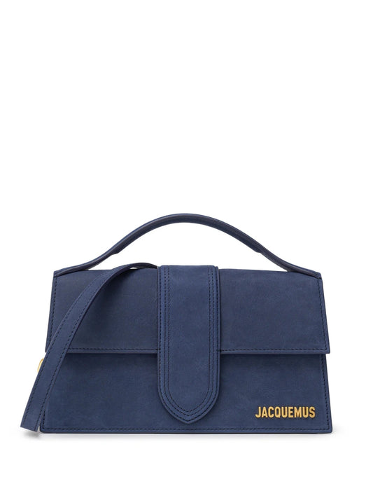 Jacquemus Le Grand Bambino Blue Suede Bag