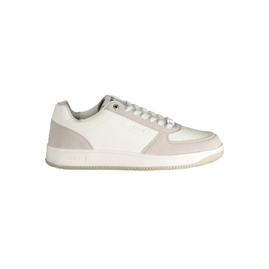 Gas White Polyester Men Sneaker