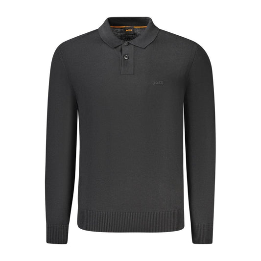Hugo Boss Moški pulover iz črne volne
