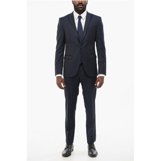 Corneliani CC COLLECTION 3 Pieces RESET CERIMONIA Suit With Satin Detai