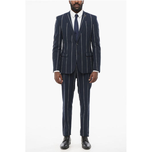 Corneliani CC COLLECTION Striped Single Breasted RESET Suit