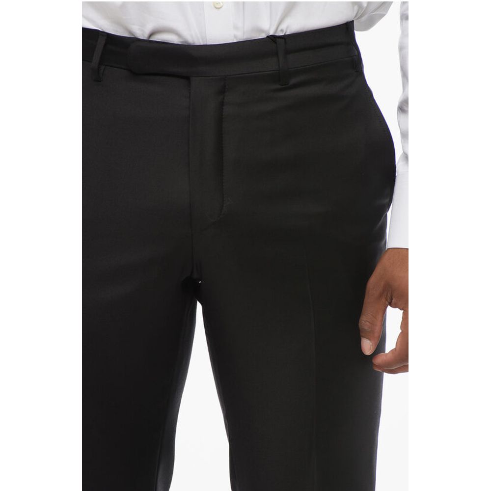 Corneliani TREND Virgin Wool Pants with Belt Loops